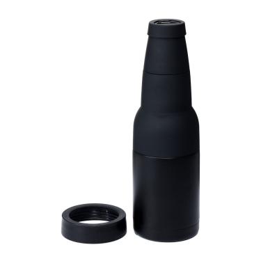 Imagem de Copo Térmico Multiuso Inox Porta Long Neck Ou Lata Possui Abridor De Garrafa Cores:preto