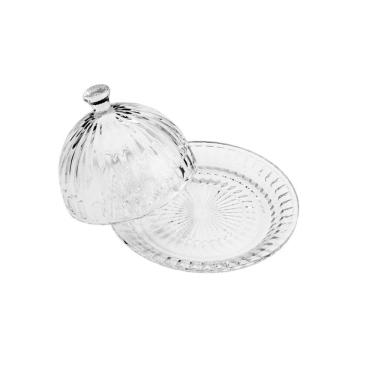 Imagem de Queijeira Com Tampa Cristal Renaissance Lyor 13x20cm