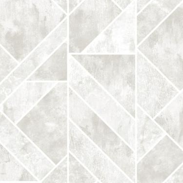 Imagem de Papel De Parede Colorkey Geométrico Bege E Branco Col1006