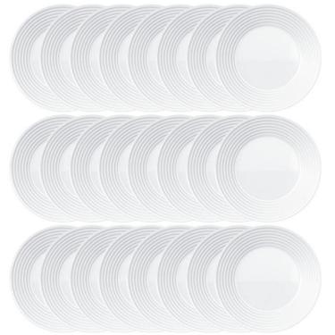Imagem de Conjunto De Pratos Fundos Duralex Saturno 23,5 Cm 24 Peças Branco