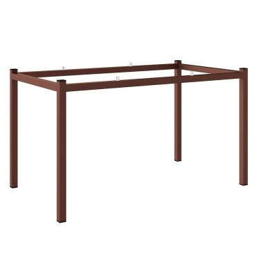 Imagem de Base De Mesa Retangular Fabone Alexa Para Tampo De Vidro Cobre