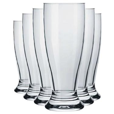Imagem de Conjunto De Copos Para Cerveja Nadir Munich 200 Ml - 6 Peças Transparente