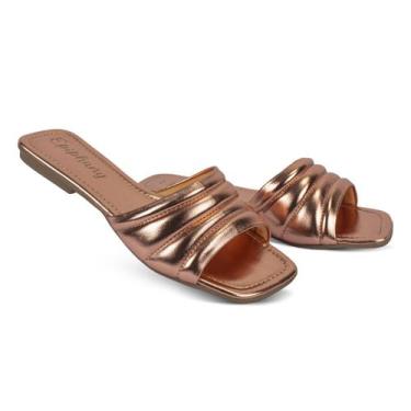 Imagem de Sandália Rasteira Feminina Slide Comfort Moda Casual Dia a Dia Epiphan