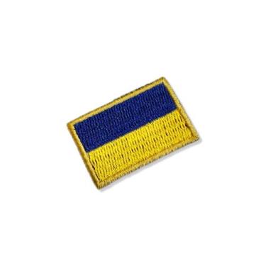 Imagem de BP0408-031 Bandeira Ucrânia Patch Bordado 3,8x2,5cm - BR44