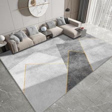 Imagem de Tapete macio e fofo para sala de estar e quarto, tapete de pelúcia, decoração aconchegante para casa, lavável à máquina, fácil de limpar (120 cm x 200 cm/FLR-GHT-7)