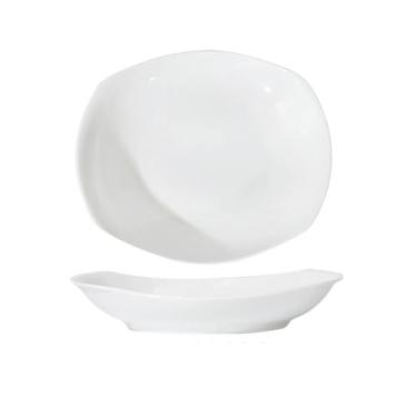 Imagem de Prato de sopa criativo para uso doméstico em estilo chinês quadrado irregular irregular - prato de frutas e vegetais