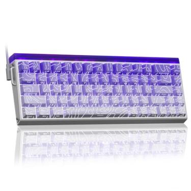 Imagem de AULA Teclado Gamer Hero 68 He 60% Com Fio, Interruptor Magnético De Efeito Hall Acionamento Ajustável, Modo Disparo Rápido, Taxa Polling 8K Hz, Latência 0,125 Ms, Teclas Pbt Impressas Na Lateral, Re