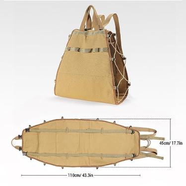 Imagem de Firewood Transas Bolsa Bolsa de Carga de Madeira com alças e alça de ombro para lareiras fogões de madeira Solução de armazenamento portátil portátil de múltiplos objetivos para