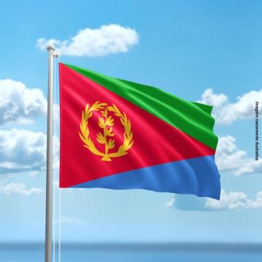 Imagem de Bandeira da Eritreia 80cmx140cm Tecido Oxford 100% Poliéster - Present