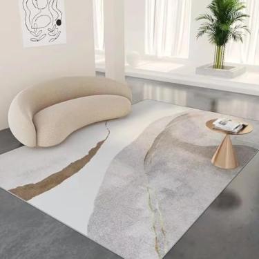Imagem de Tapete grande para sala de estar, macio e confortável, decoração para quarto, sofá, mesa, tapete lavável (300x400 cm/sem fiapos - 4)