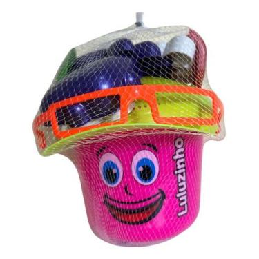 Imagem de Baldinho Balde Areia Praia C 7 Pçs Luluzinho Rei Do Balde