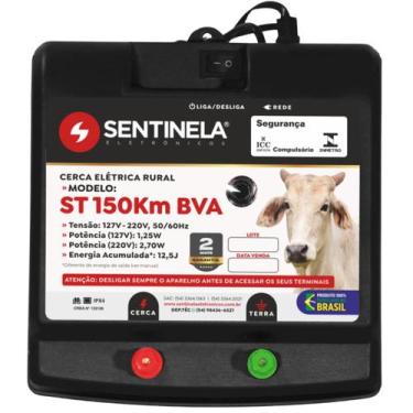 Imagem de Eletrificador Cerca Elétrica Rural 150km Super Turbo Bivolt - Sentinel