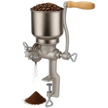 Imagem de Moedor de grãos, moedor de ferro, moedor manual de alimentos, rachadura manual, para milho, manivela, aveia, trigo, café, nozes malte