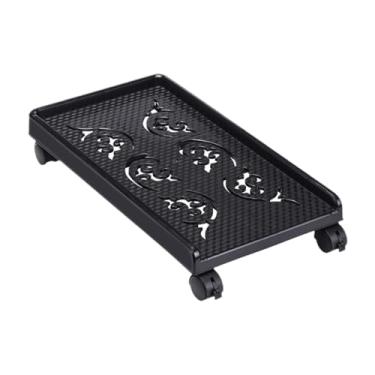 Imagem de KiBcsLic Suporte de Torre para Computador, Carrinho de Chão para PC com 4 Rodas Giratórias, Suporte de Torre para PC Resistente, Suporte para Host de Computado, Preto
