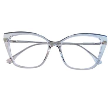 Imagem de Armação de Óculos Feminino Estilo Gatinho Elegante Sem Grau (A5)