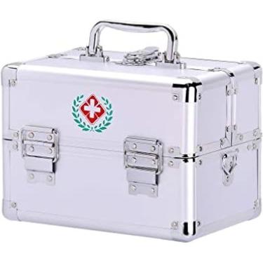 Imagem de Kit De Primeiros Socorros Para Baú De Remédios, Caixa De Armazenamento De Remédios, Armário De Remédios De Grande Capacidade De Três Camadas, Armazenamento De Utensílios Dom, A