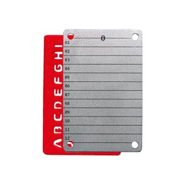 Imagem de Carteira (cold wallet) para Criptomoedas, Aço Inox, capacidade de 24 palavras por placa, gravado a laser nas duas faces