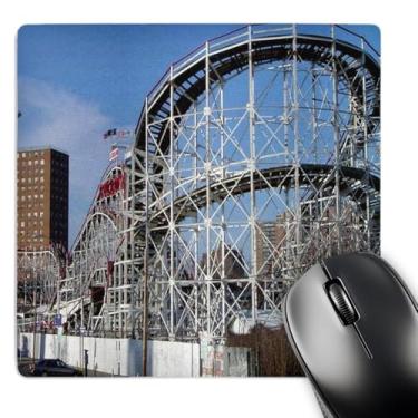 Imagem de 3dRose Mouse pad LLC 20 x 20 x 0,63 cm, montanha-russa Coney Island (mp_1192_1)