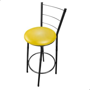 Imagem de Banqueta Banco Alto Itália 97cm Para Balcão Cozinha Bar Área Gourmet (Amarelo)