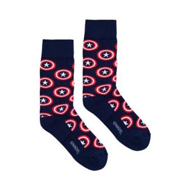 Imagem de Kit 2 Meias Lupo Urban Cano Alto MeiasUrban-102, Capitão america, Alie