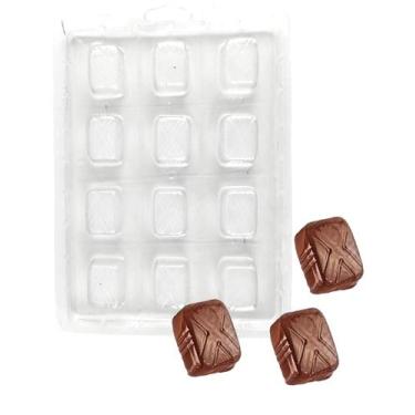 Imagem de 10 Forma Simples Bombons Retangular C/ X Elegante Decorado - San Felip