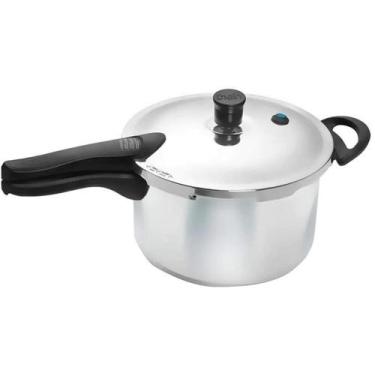 Imagem de Panela De Pressão Nigro 6 Litros Press Alumínio Polido, 4.5L