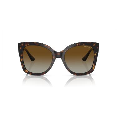 Imagem de Óculos de Sol Vogue Eyewear Polarizado 0VO5338S W656T5 Tam 54 / Havana Marrom - Lentes Marrom Gradiente