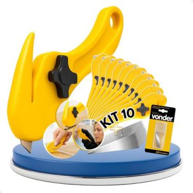 Imagem de Kit 10 Estiletes Segurança 9mm Bico de Pato Vonder REF 3599009002 + 10