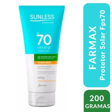 Imagem de Protetor Solar Não Oleoso toque seco FPS 70 Sunless 200g - Farmax