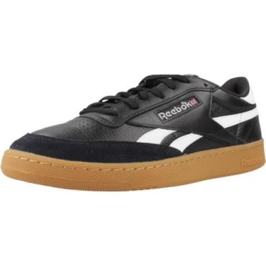 Imagem de Reebok Tênis masculino Club C Revenge Vintage, Goma preta e branca, 34.5 EU