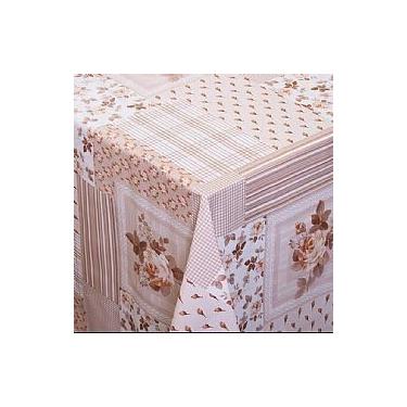 Imagem de Toalha de Mesa de Plástico Térmico Para 4 6 8 e 10 cadeiras(PATCH BEGE,MESA DE 4 CADEIRAS PEQUENA)