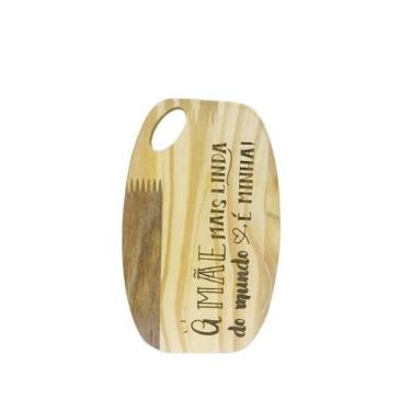 Imagem de Tabua de frios oval american A Mãe mais linda do mundo é Minha! - Kois