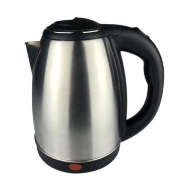 Imagem de Chaleira Elétrica em Aço Inoxidável, 1,7L, Base Preta, Certificada pelo INMETRO