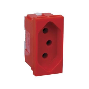 Imagem de Módulo Tomada 20A 2p+T Vermelha 680161VM Pial Zeffia - Pial Legrand