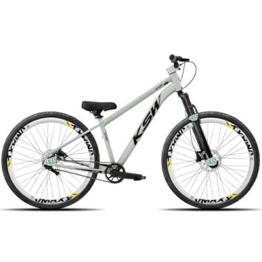 Imagem de Bicicleta KSW do Grau Kit 1x1 Freio Hidráulico Pneus Flame,CINZA PORSCHE 1