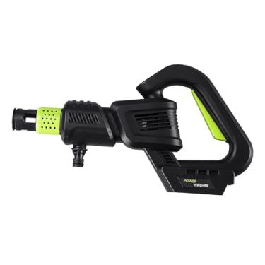 Imagem de WeiLaiKeQi Lavadora de alta pressão, limpador elétrico, ferramenta de limpeza portátil, limpador, máquina de lavar carro, sem fio, para cerca, pátio interno, Preto Verde