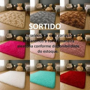 Imagem de Tapete Felpudo Para Sala E Quarto 1,00 x 1,50(SORTIDO)