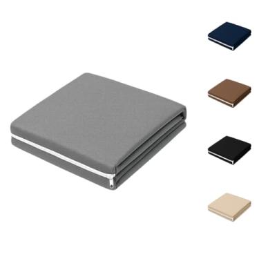 Imagem de Capa Protetora de Colchão Malha Gel com Ziper (Cinza, Solteiro)