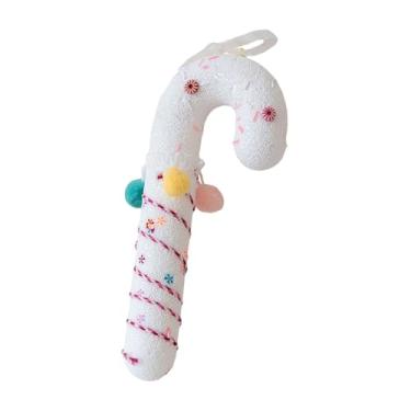 Imagem de Vaveren Enfeite de Natal para pendurar, decoração de Natal, pingente decorativo leve e doce de Natal para festivais, casa, aniversário, Bengala