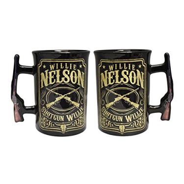 Imagem de Midsouth Products Caneca Willie Nelson Shotgun - Willie com alça de espingarda