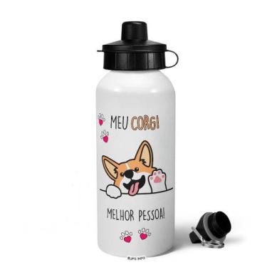 Imagem de Garrafa Squeeze MQ - Meu Corgi, melhor pessoa! - JPS INFO