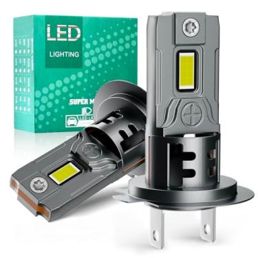 Imagem de Qoope Luz de neblina H7, lâmpada LED H7 12V 11.000LM super brilhante 6000K branca 1:1 Plug and Play, lâmpadas H7, pacote com 2
