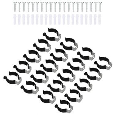 Imagem de Boxonly T8 Suporte de clipes U para suporte de montagem de lâmpada de LED Suporte de aço inoxidável Suporte de tubo fluorescente Braçadeiras de tubo de parafuso Suporte de mola clipes de ferramentas