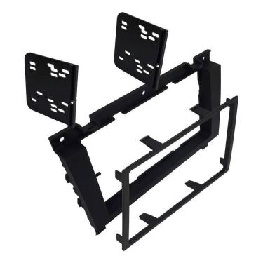 Imagem de Moldura Painel Central 2 Din Dvd Gol Saveiro Parati G3 Preto