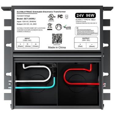 Imagem de Driver de LED regulável 96W 24V AC/DC Triac/ELV/MLV Lutron & Leviton -