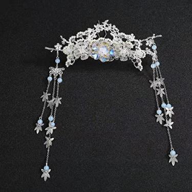 Imagem de Tiaras Acessórios de Grampo de Cabelo para Noiva Pente de Cabelo Feminino Joias para Casamento Joias Coroa Conjunto de Grampos de Cabelo
