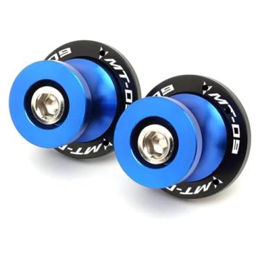 Imagem de BYYINGSUS Compatível com MT03 MT09 MT10 MT 03 09 10 Mt03 Mt09 Mt10 Bobinas de braço oscilante parafusos de suporte deslizantes acessórios de motocicleta de braço oscilante de 6 mm (azul MT09)