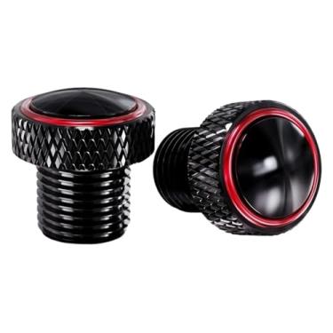 Imagem de Compatível com Z900 Z750 Z650 Z800 Z1000 Z400 Z1000SX Z900RS Z250 Z300 espelhos de motocicleta tampas de parafusos de plugue de furo de espelho (vermelho)