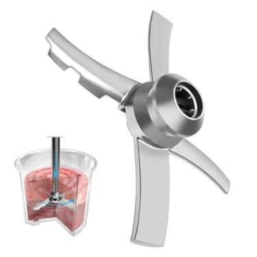 Imagem de Lâmina de reposição para máquinas de sorvete Ninja-s Creami NC500 NC300 Series, substituição para lâmina de creami, lâmina de peças de reposição para acessórios de sorvete para NC299AMZ (Cor: prata)