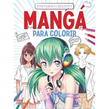 Imagem de Mangá Para Colorir - Universo Criativo - Vermelho